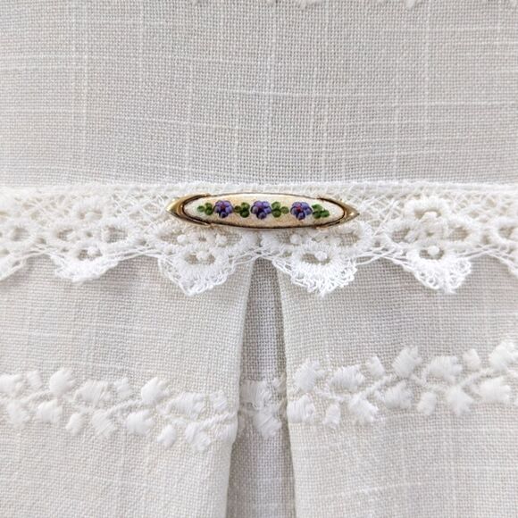 Vintage Linen Midi Dress - Picture 5 of 8